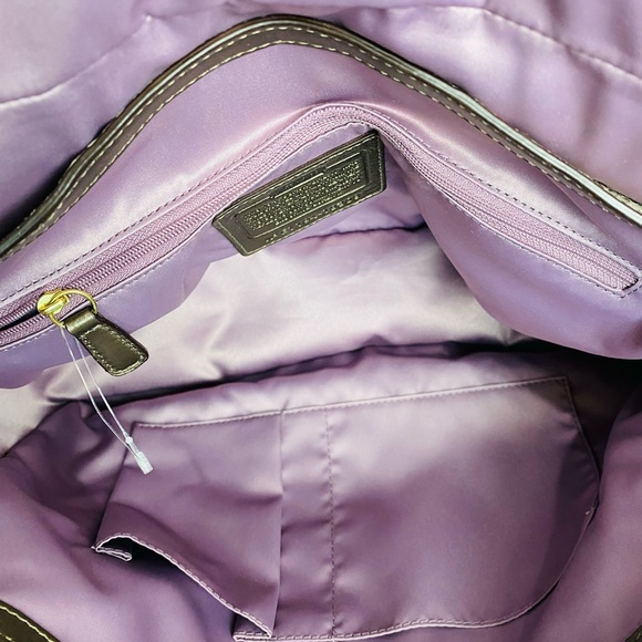 Coach Kristin NWT Embossed Python Metallic Flap Satchel 18309 - Picture 14 of 16